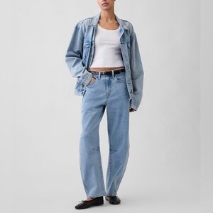 GAP High Rise Barrel Jeans BNWT